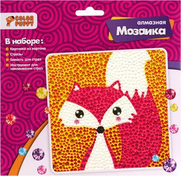 Мозаика Color Puppy Алмазная Лиса 19*19см