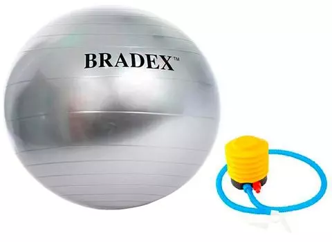 Мяч для фитнеса Bradex антивзрыв 85см с насосом