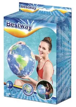 Мяч надувной Bestway Земля с подсветкой 61см