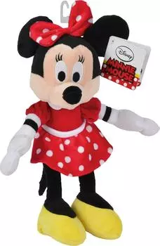 Мягкая игрушка Nicotoy Минни Маус в красном платье 25см