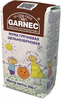 Мука Garnec Гречневая цельнозерновая без глютена 500г