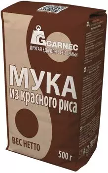 Мука Garnec из красного риса без глютена 500г