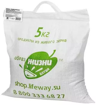 Мука Образ жизни Алтая пшеничная цельносмолотая 5кг