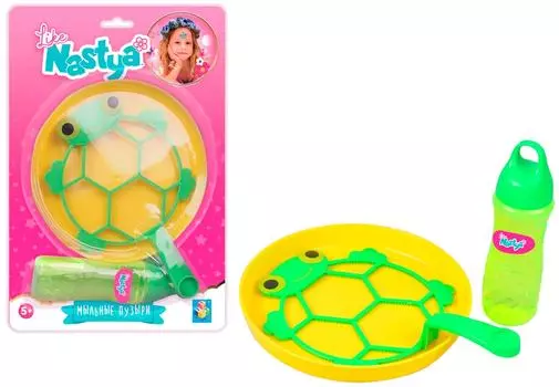 Мыльные пузыри 1Toy Like Nastya венчик в виде лягушки гигантские 100мл