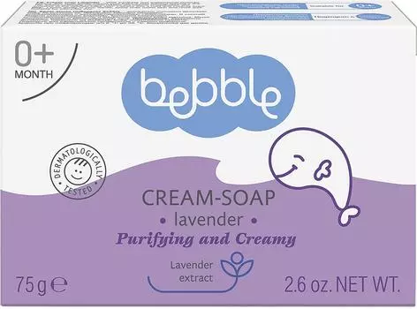 Мыло детское Bebble Cream-Soap Лаванда 75г