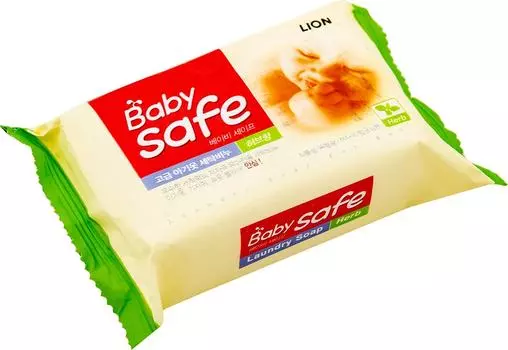 Мыло для стирки детских вещей Lion Baby Safe с ароматом трав 190г