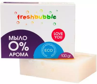 Мыло Freshbubble Без аромата 100г - Vprok.ru Перекрёсток