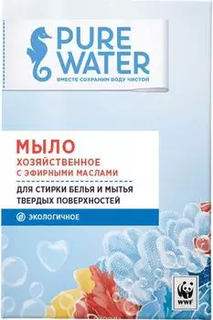 Мыло хозяйственное Pure Water с эфирными маслами 175г