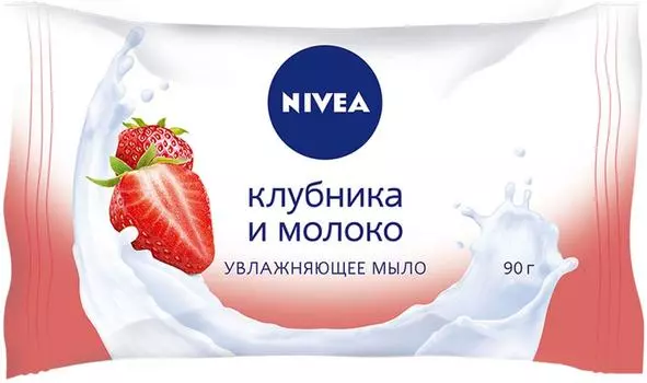 Мыло Nivea Увлажняющее Клубника и молоко 90г