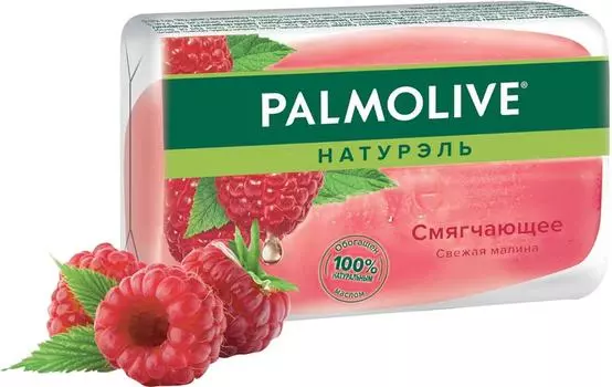 Мыло Palmolive Натурэль Смягчающее со свежей малиной 90г