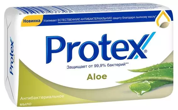 Мыло Protex Aloe антибактериальное 90г. Закажите онлайн!