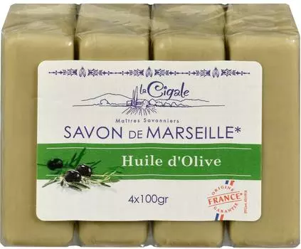 Мыло Savon de Marseille Олива 4шт*100г