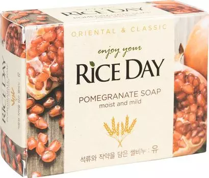 Мыло туалетное Rice Day с гранатом и пионом 100г