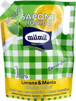 Мыло жидкое MilMil Limone &amp; menta 1000мл