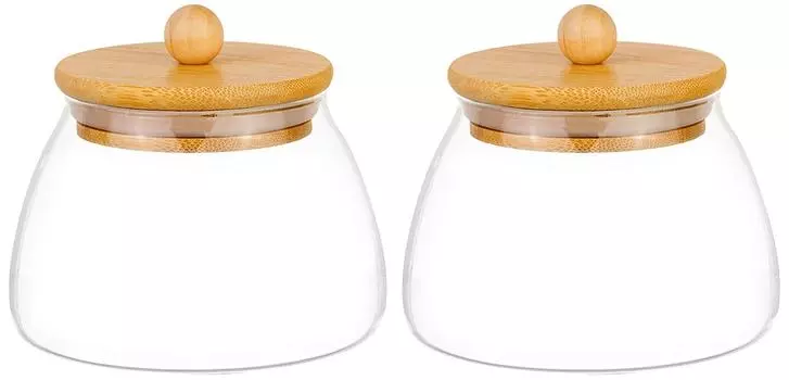 Набор банок Elan Gallery Crystal glass для хранения 2шт*490мл