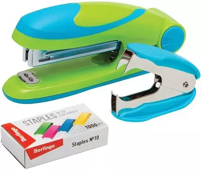 Набор Berlingo Fuze степлер + антистеплер + скобы