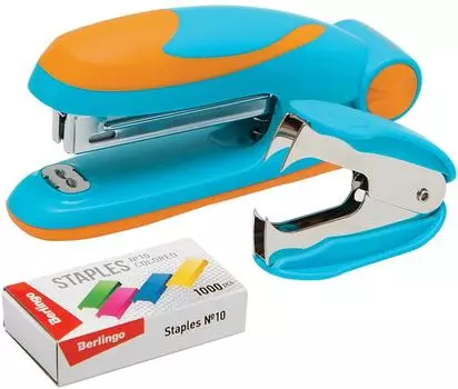 Набор Berlingo Fuze степлер + антистеплер + скобы