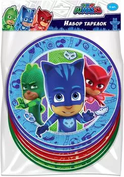 Набор бумажных тарелок ND Play Герои в масках 180мм 6шт
