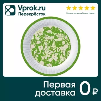 Набор бумажных тарелок ND Play Эко-Стиль 18см 6шт