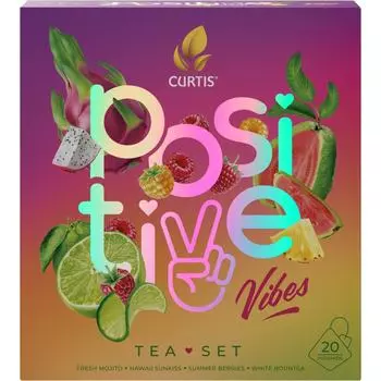 Набор чая Curtis Positive Vibes 4 вкуса 20штс доставкой!