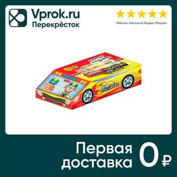 Набор цветных мелков Colokit Машина восковые 12 цветов