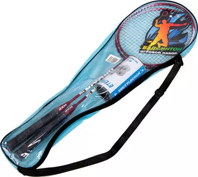 Набор для игры в бадминтон 1Toy 2 ракетки + 2 волана в чехле