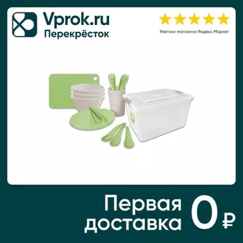 Набор для пикника Plast Team Picnic time на 3 персоны 20 предметов 30.5*21.5*18.4см