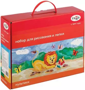 Набор для рисования и лепки Гамма Мультики