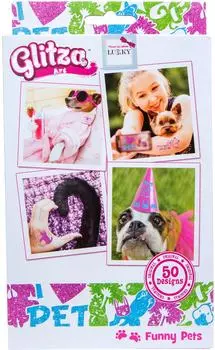 Набор для создания временных татуировок Glitza Art Lukky Смешные питомцы