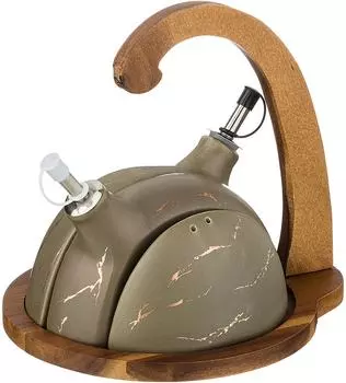 Набор для специй Lefard Золотой мрамор серый