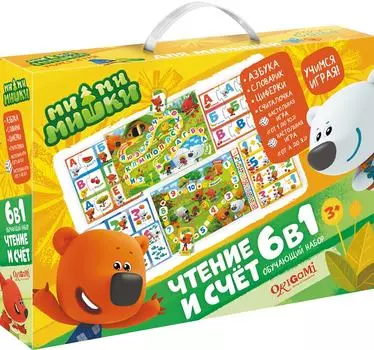 Набор для творчества МиМиМишки Набор аппликаций 6в1 Чтение