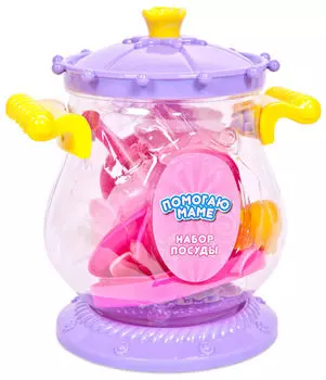 Набор игровой ABtoys Помогаю маме Посуда для чаепития 16 предметов