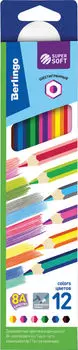 Набор карандашей Berlingo Super Soft с двухцветным грифелем 12 цветов 6шт