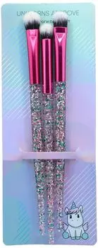 Набор кистей для макияжа глаз Unicorns Approve 3шт