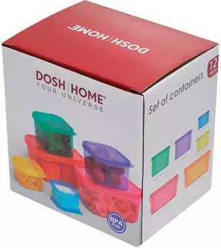 Набор контейнеров Dosh Home Sagitta 12шт