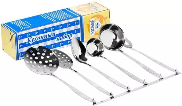 Набор кухонных аксессуаров Добросталь с подвесом 6шт
