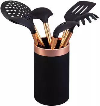 Набор кухонных принадлежностей Elan Gallery Черный 7 предметов