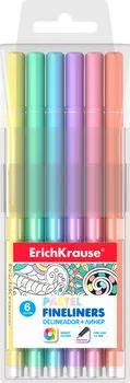 Набор линеров Erich Krause Pastel 6 цветов