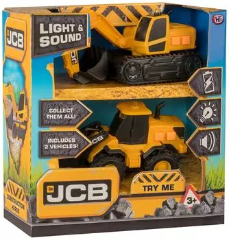 Набор машинок JCB Экскаватор и погрузчик