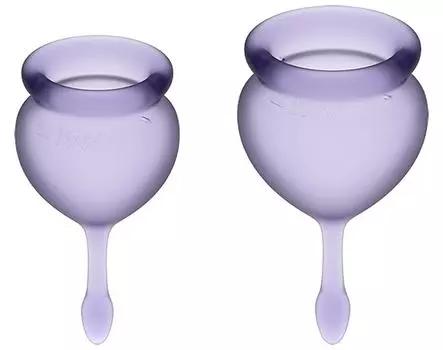 Набор менструальных чаш Satisfyer Feel good Menstrual Cup Lila J1763-6 2шт
