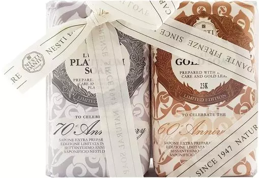 Набор мыла Nesti Dante Anniversary Platinum &amp; Gold 2шт*250г