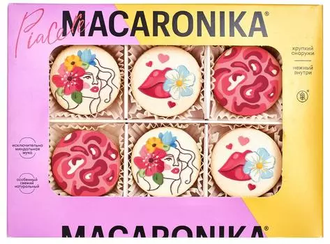 Набор пирожных Macaronika праздничный Весна 6шт