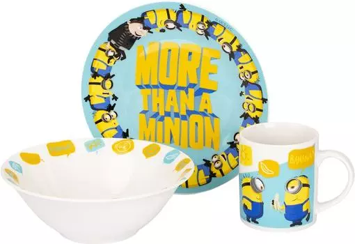 Набор посуды Luminarc Миньоны Грювитация для завтрака 3 предмета