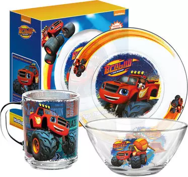 Набор посуды Вспыш и чудо-машинки