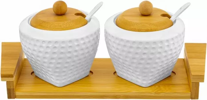 Набор сахарниц Elan Gallery Сфера с ложками 350мл*2шт