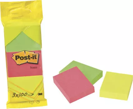 Набор стикеров Post-it для заметок 3*100шт