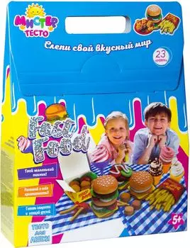Набор теста для лепки Strateg Мистер тесто Fast food