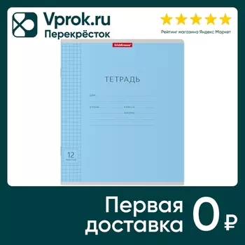 Набор тетрадей ErichKrause Классика Visio голубая клетка 12л 10шт