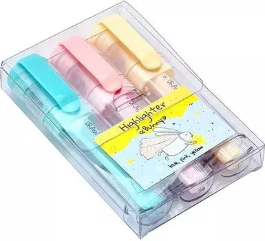 Набор текстовыделителей Be Smart Bunny 3шт