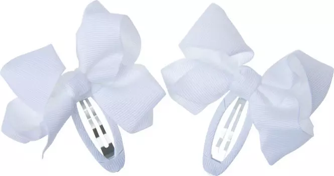Набор заколок Bradex Бантики белый 2шт